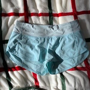 teal lulu lemon shorts
